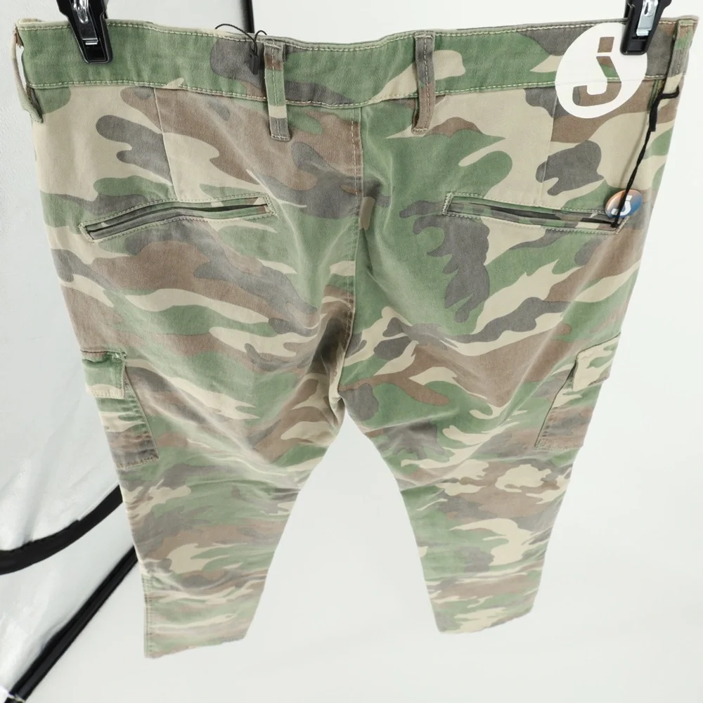 JColor Men Camouflage Cargo‎ Pants Size 31 Cotton Blend Slim Fit NWOT Streetwear